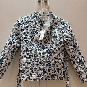 Janie and Jack Girls Floral Quilted Jacket